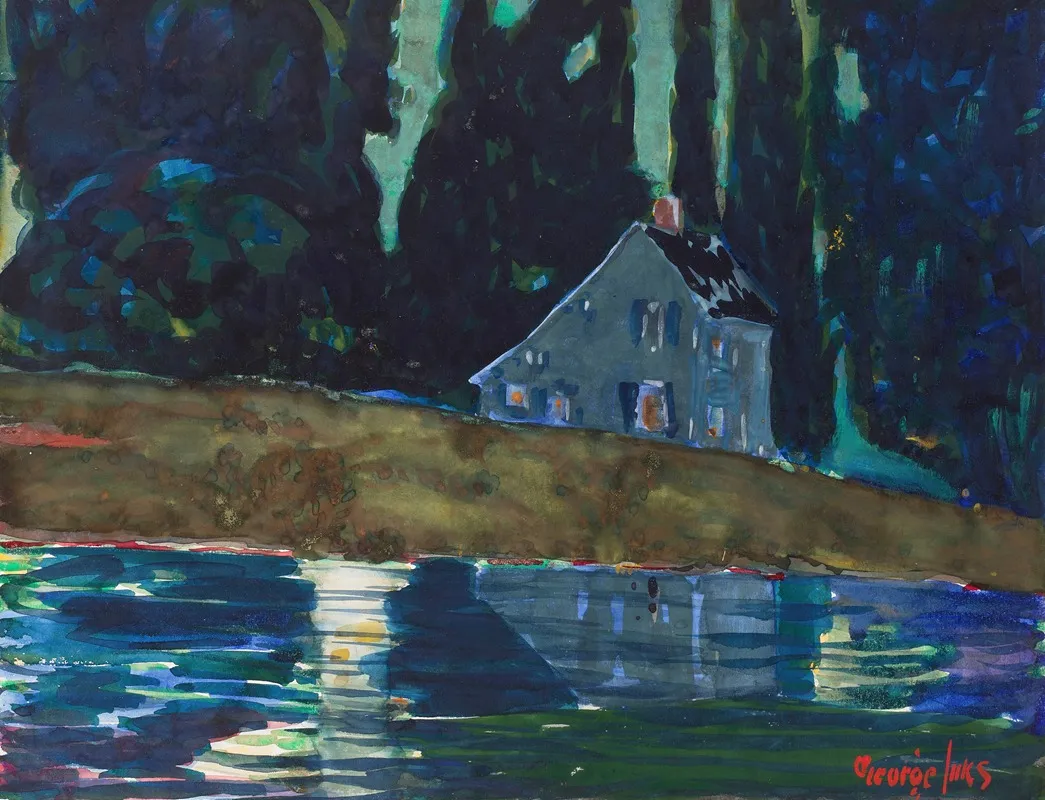 Saltbox by George Luks - Canvas Print