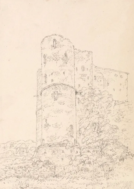 Saltwood Castle Kent by Thomas Girtin - Canvas Print