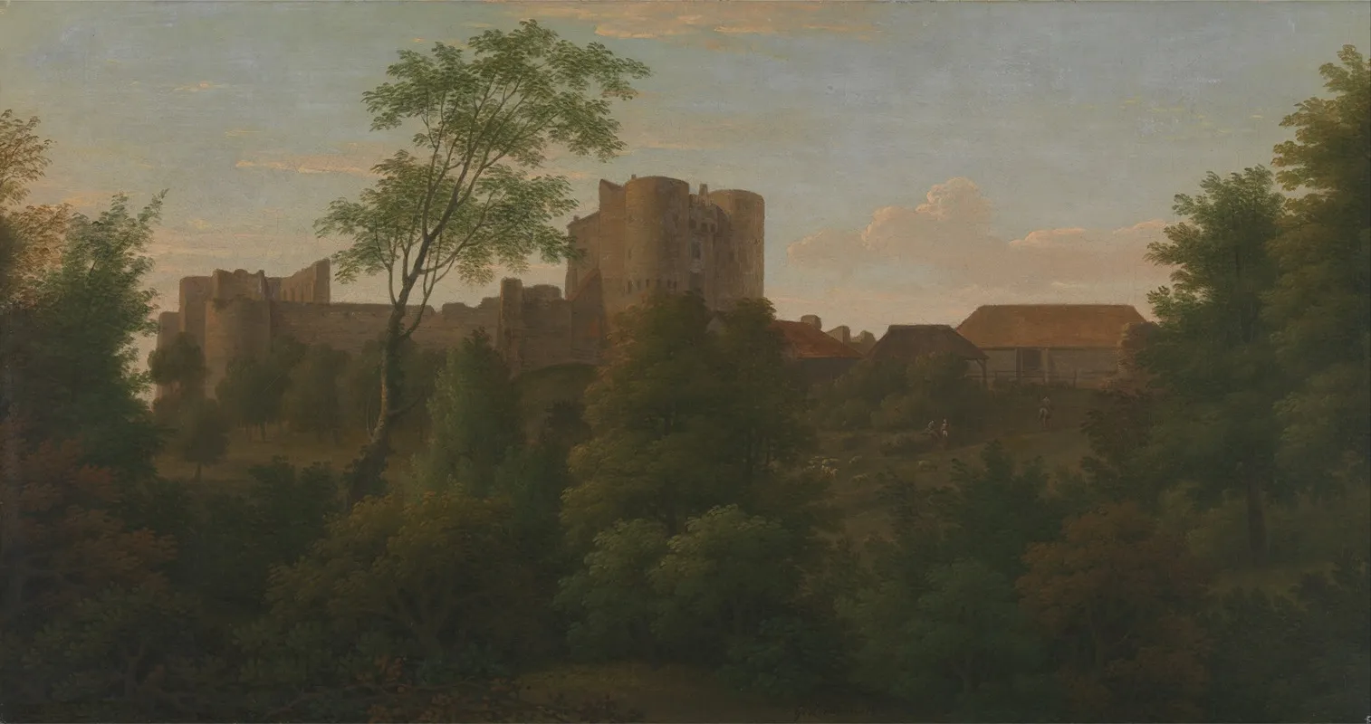 Saltwood Castle by George Lambert - Canvas Print