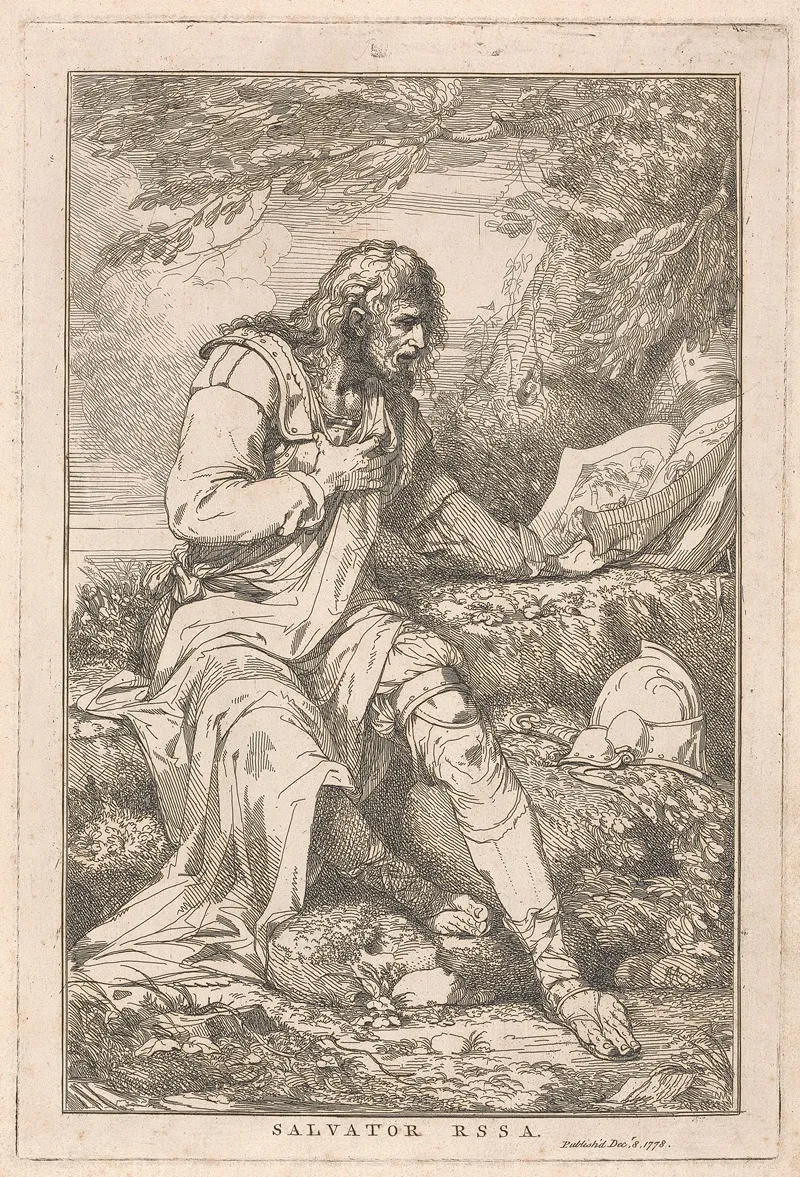 Salvator Rosa 2 by John Hamilton Mortimer - Canvas Print