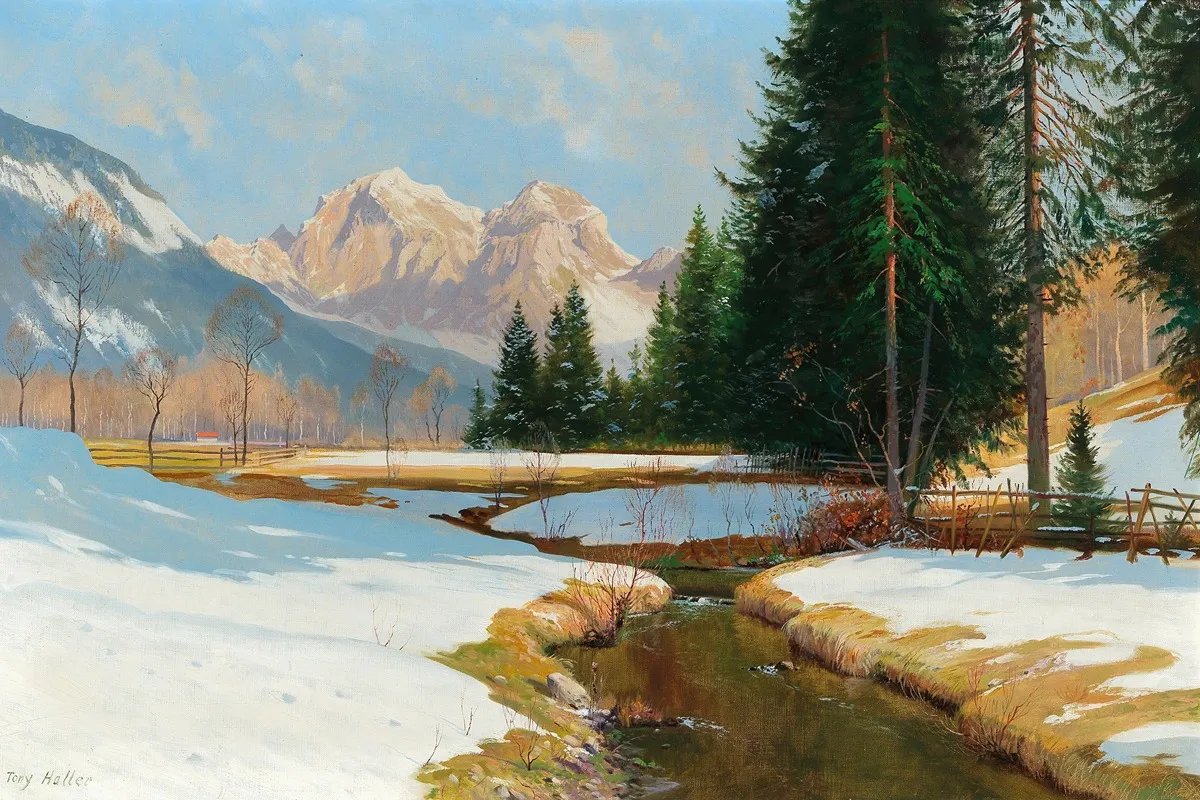 Salzburger Alps View Of The Hoher Goll