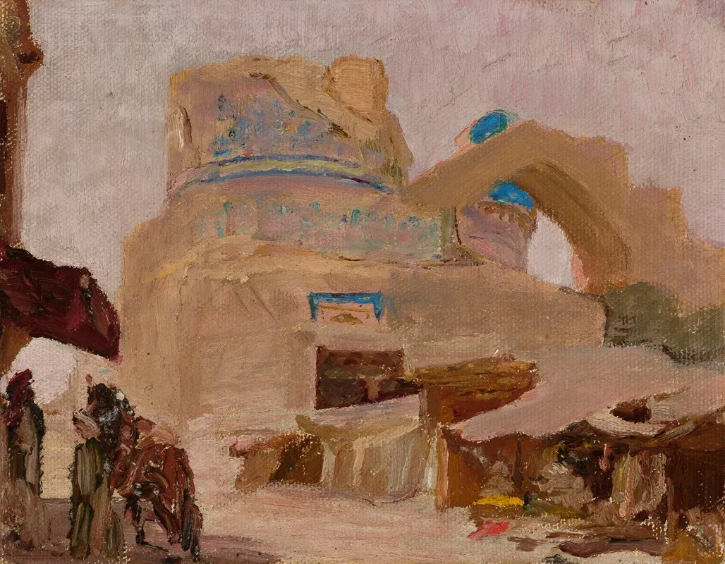 Samarkand Bibi Khanym Tomb Of Tamerlanes Wife From The Journey To Turkestan