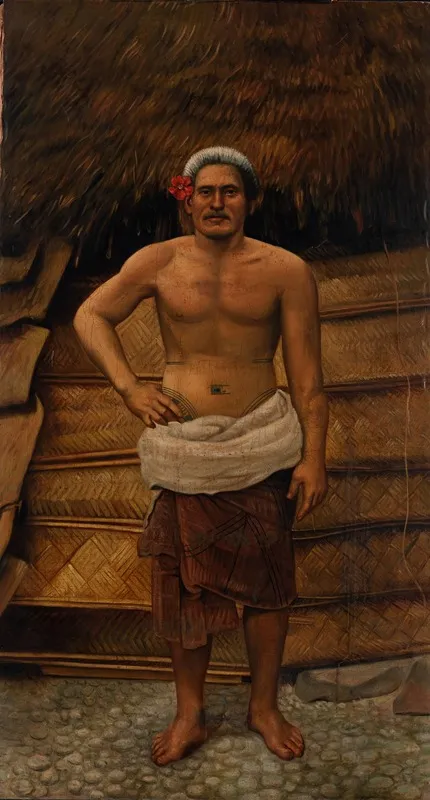 Samoan Man by Antonio Zeno Shindler - Canvas Print
