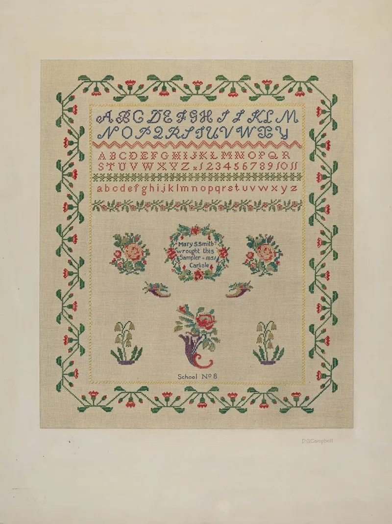 Sampler 16 by Douglas Campbell - Canvas Print