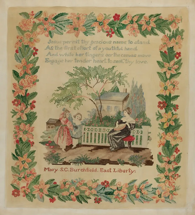 Sampler 25 by Eva Wilson - Canvas Print