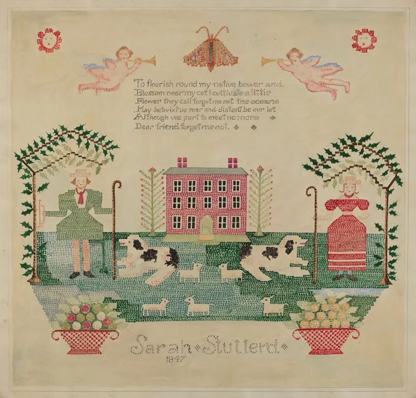 Sampler 26 by Eva Wilson - Canvas Print