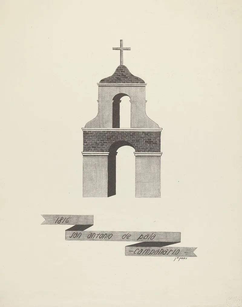 San Antonio De Pala Campanario by James Jones - Canvas Print