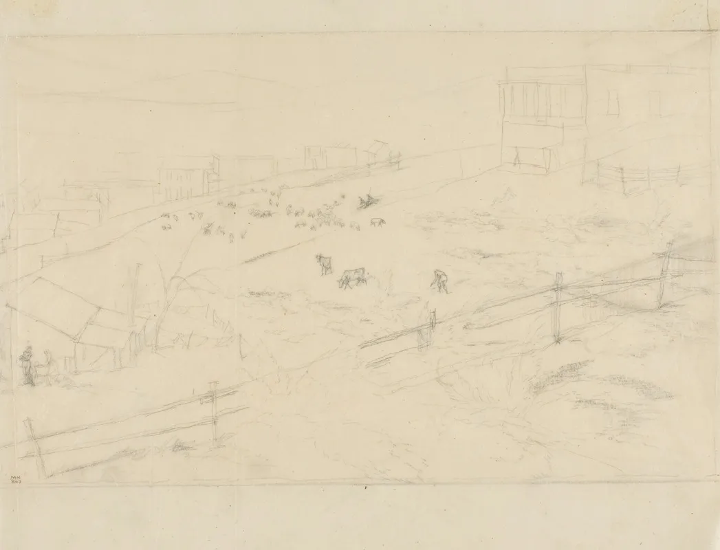 San Francisco Study by Charles Meryon - Canvas Print