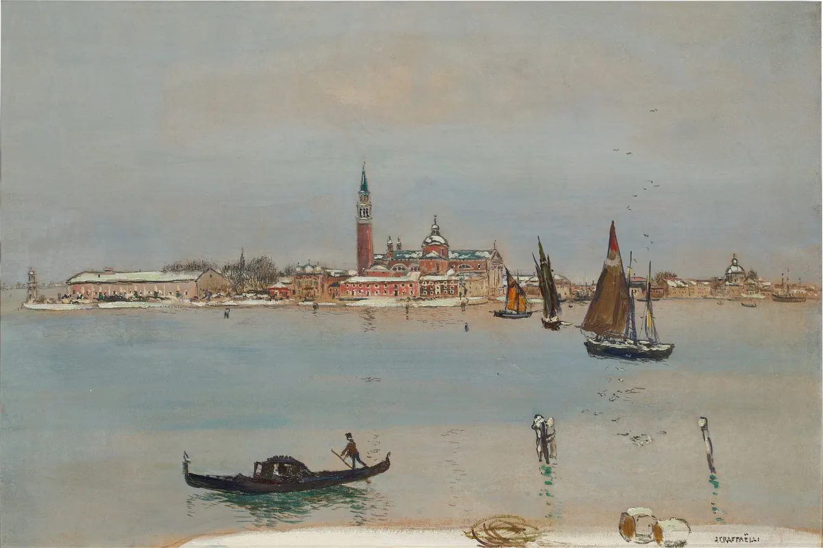 San Giorgio Under Snow Venice