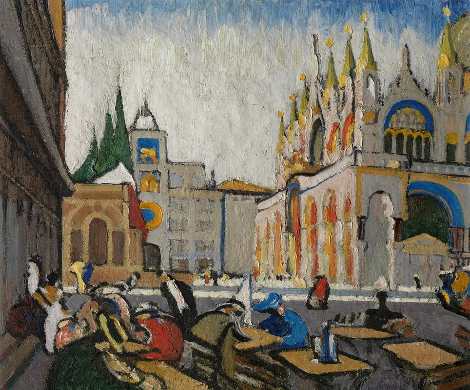 San Marco From The Piazetta by Jules Schmalzigaug - Canvas Print