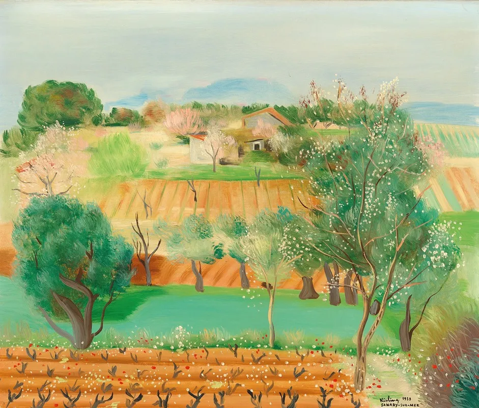 Sanary by Moïse Kisling - Canvas Print