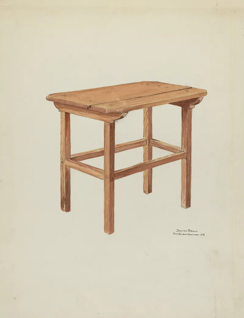 Sanctuary Table by Dayton Brown - Canvas Print