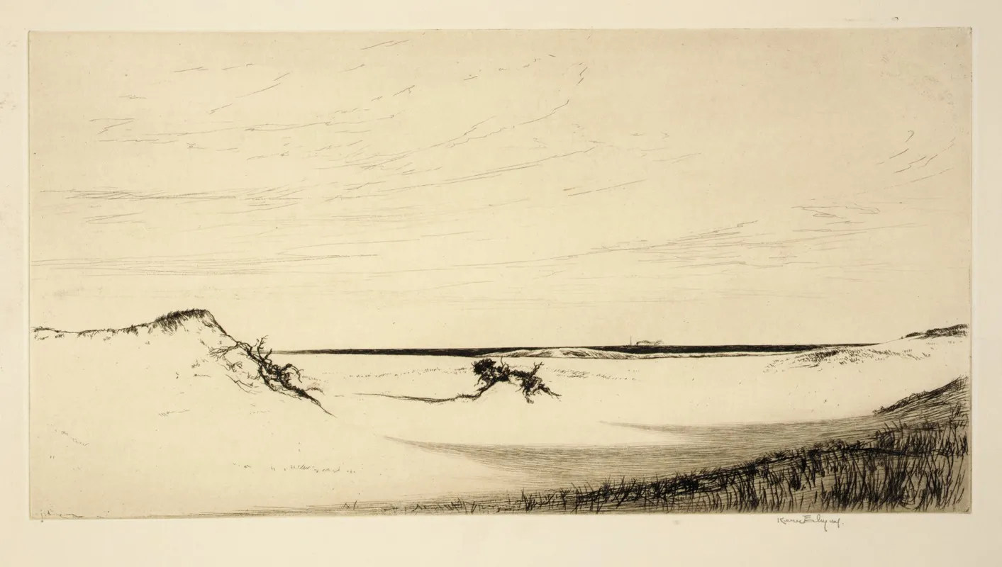 Sand And Sea Cape Cod 2 by Kerr Eby - Canvas Print