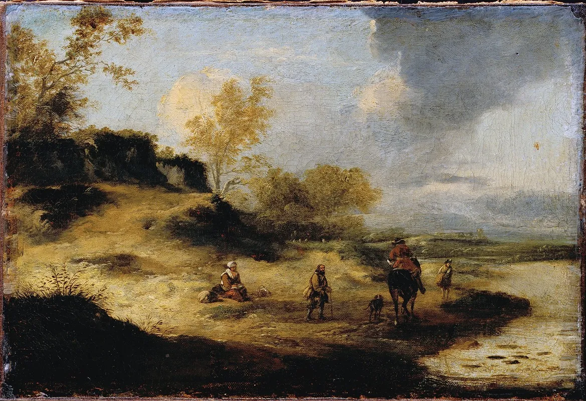 Sandhills With Figures