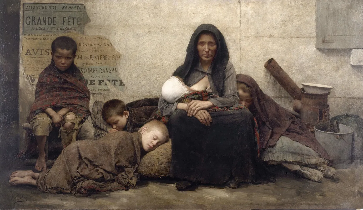 Sans Asile by Fernand Pelez - Canvas Print