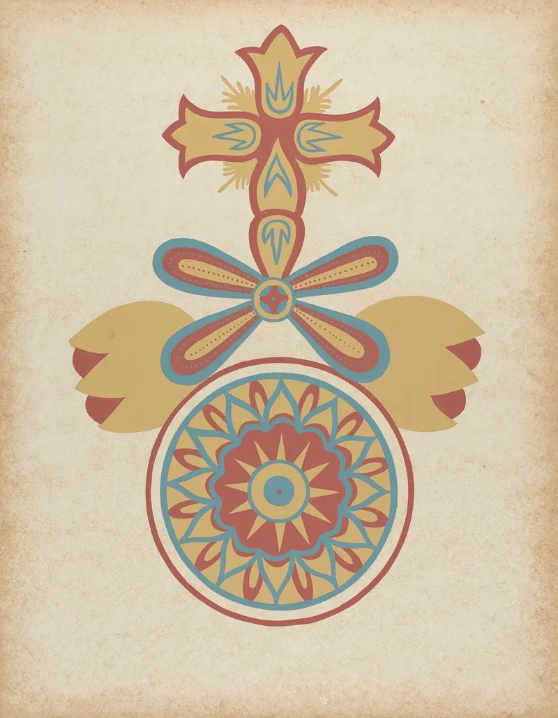 Santa Barbara Mission Doorway Design From The Portfolio Decorative Art Of Spanish California