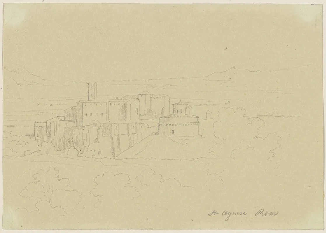 Santagnese Near Rome by Eduard von Steinle - Canvas Print