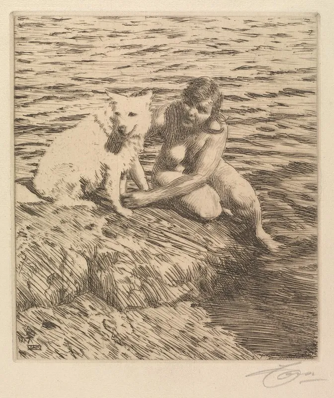 Sappo by Anders Zorn - Canvas Print