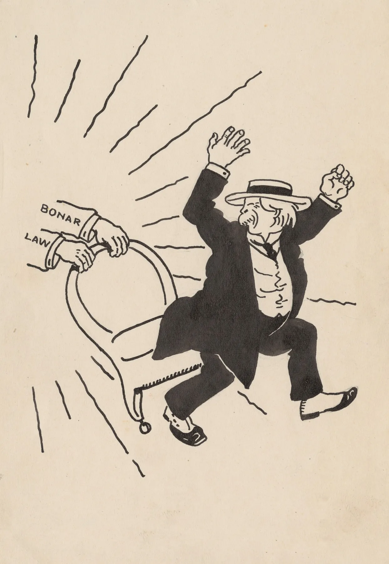Satirical Drawing V Drawing For A Caricature Magazine by Andrej Kováčik - Canvas Print