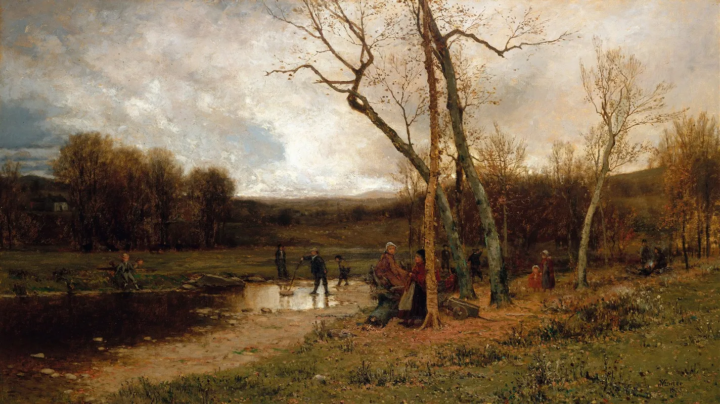 Saturday Afternoon by Jervis McEntee - Canvas Print
