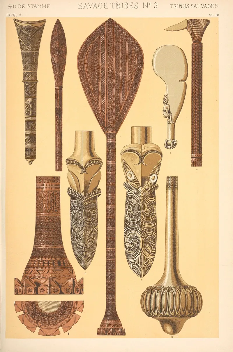 Savage Tribes No 3 3 by Owen Jones - Canvas Print