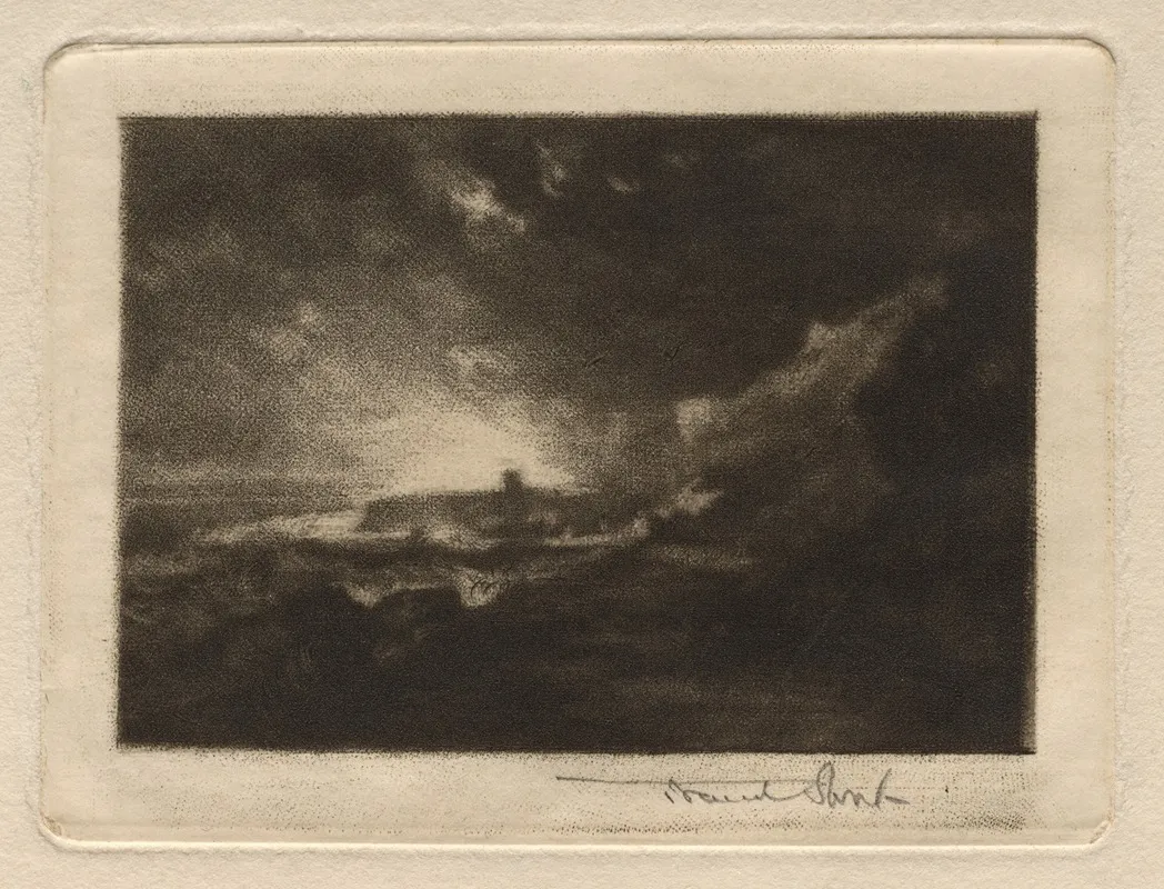 Scarborough 2 by Sir Frank Short - Canvas Print