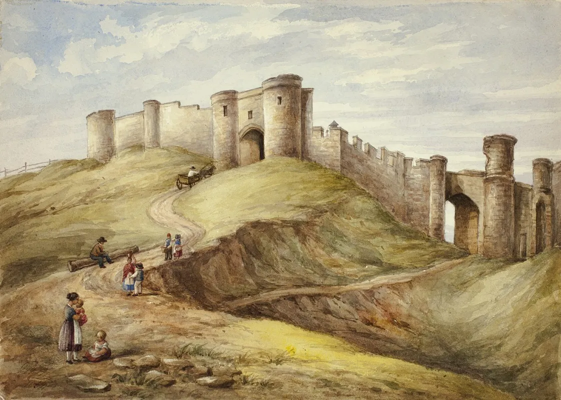 Scarborough Castle by Elizabeth Murray - Canvas Print