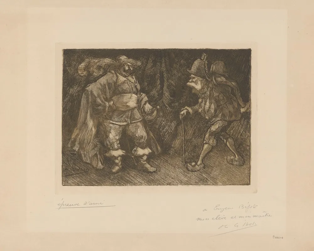 Scene De Comedie Italienne