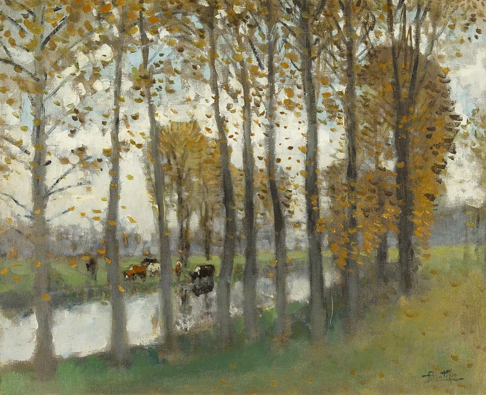 Scene De Foret by Pierre-Eugène Montézin - Canvas Print