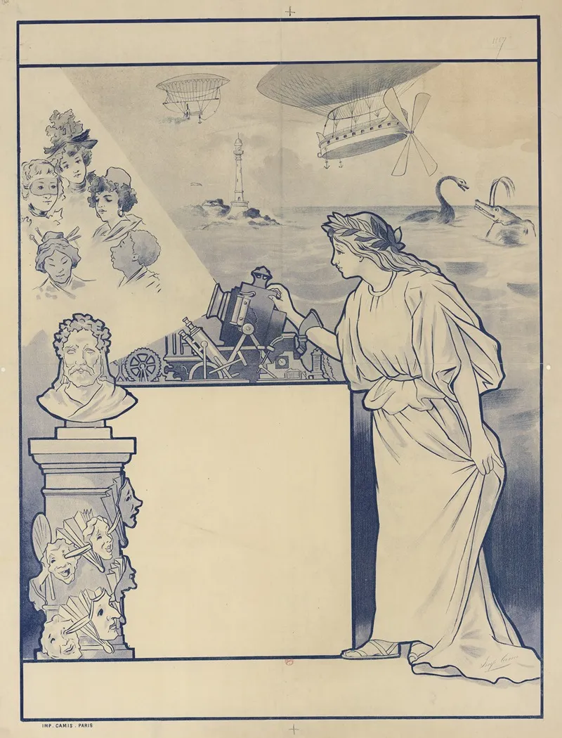 Scene De Lanterne Magique by Imp. Camis - Canvas Print