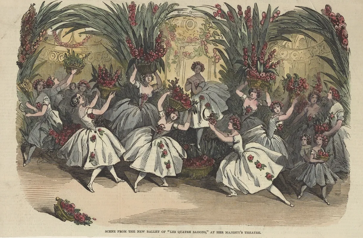 Scene From The New Ballet Of Les Quatre Saisons At Her Majestys Theatre