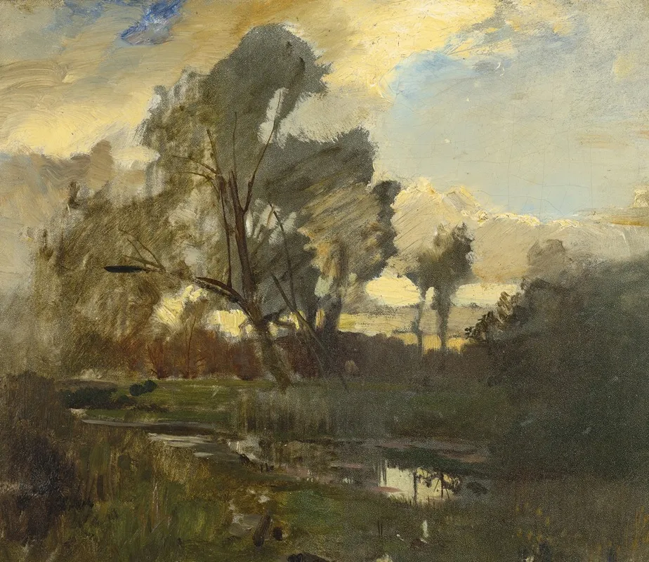 Scene From The Prater by Emil Jakob Schindler - Canvas Print