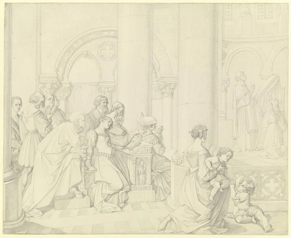 Scene In The Cathedral