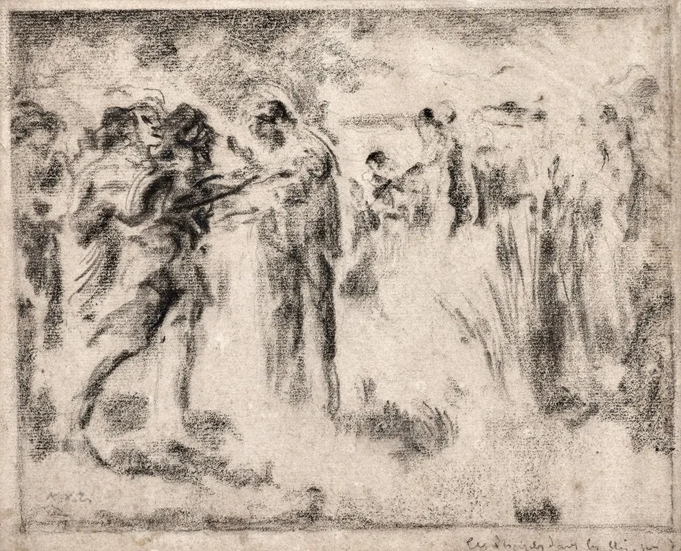 Scene Mythologique 2 by Ker-Xavier Roussel - Canvas Print