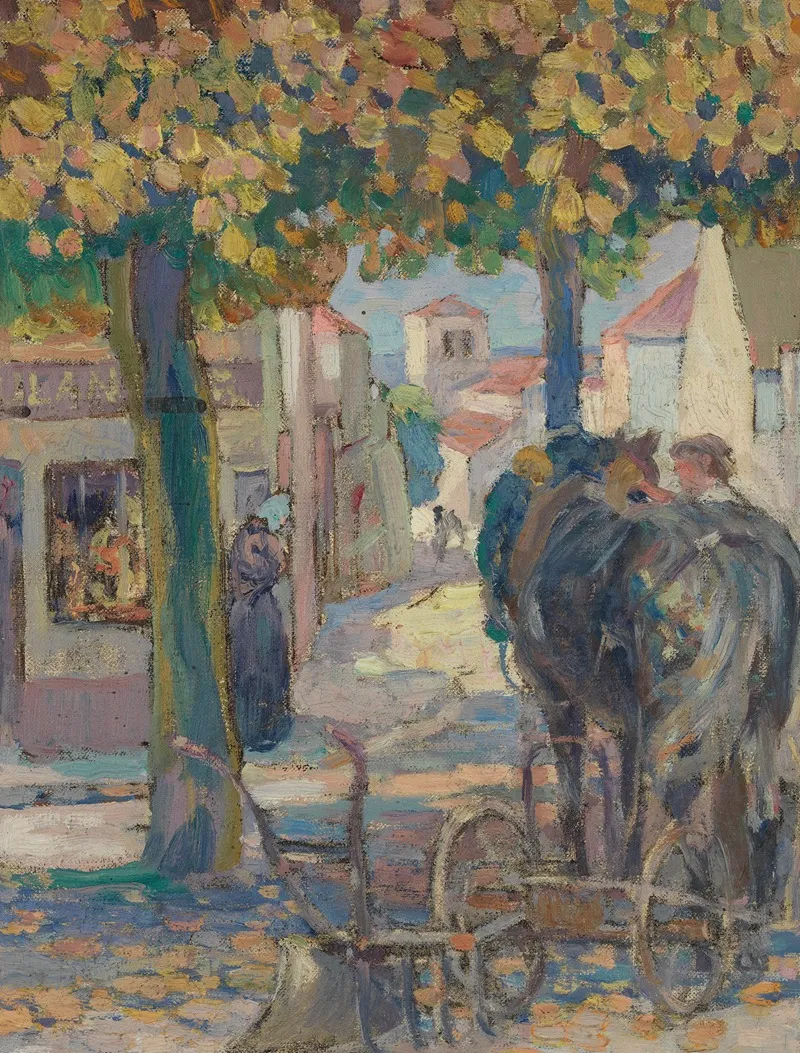 Scenes De Village 2 by Victor Menu - Canvas Print