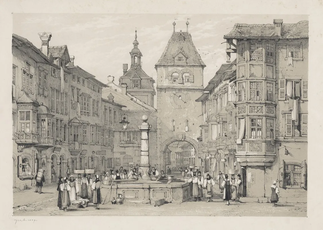 Schaffhausen 2 by Samuel Prout - Canvas Print