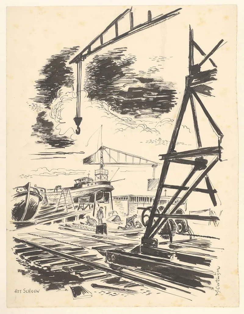 Scheepswerf Bij Het Schouw