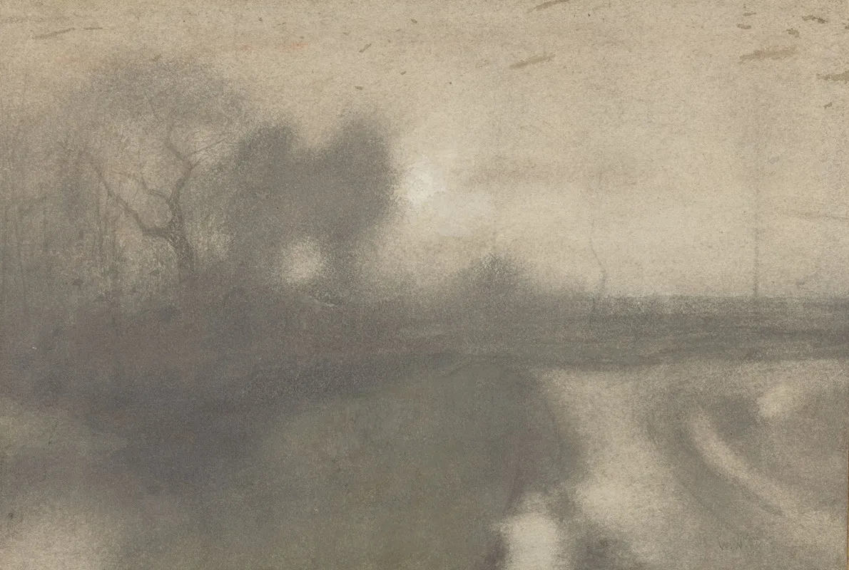 Schemerlandschap by Willem Witsen - Canvas Print