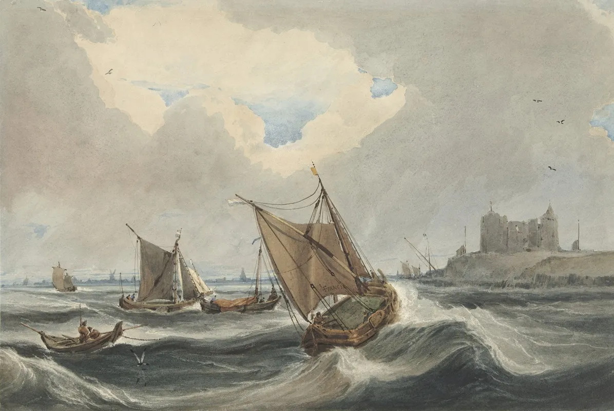 Schepen Voor De Haven Van Vlissingen