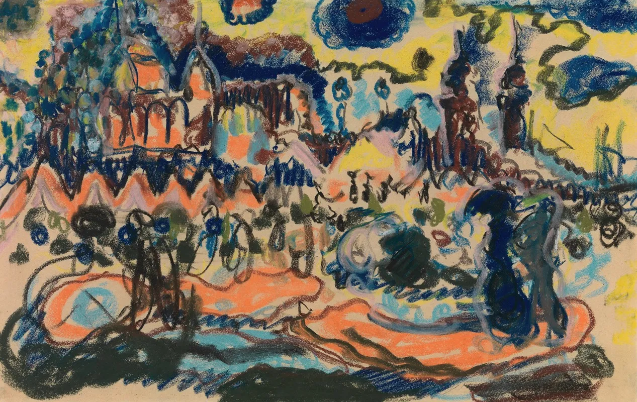 Scheveningen 2 by Jules Schmalzigaug - Canvas Print