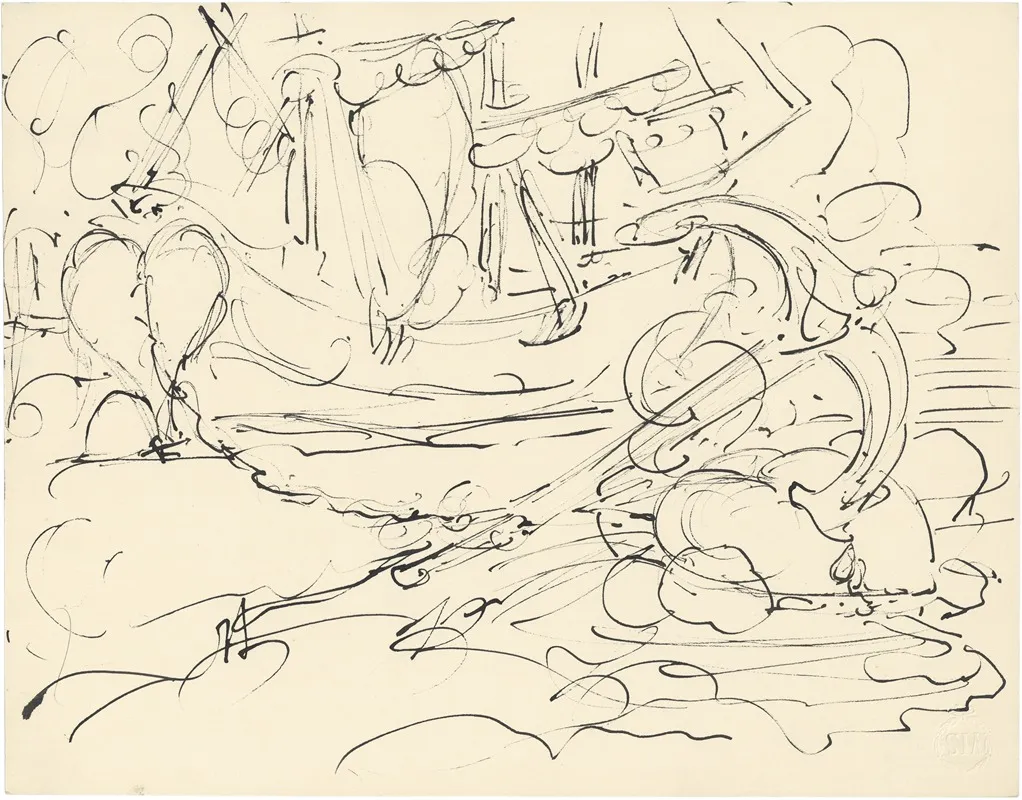 Schip 2 by Alfred Ost - Canvas Print