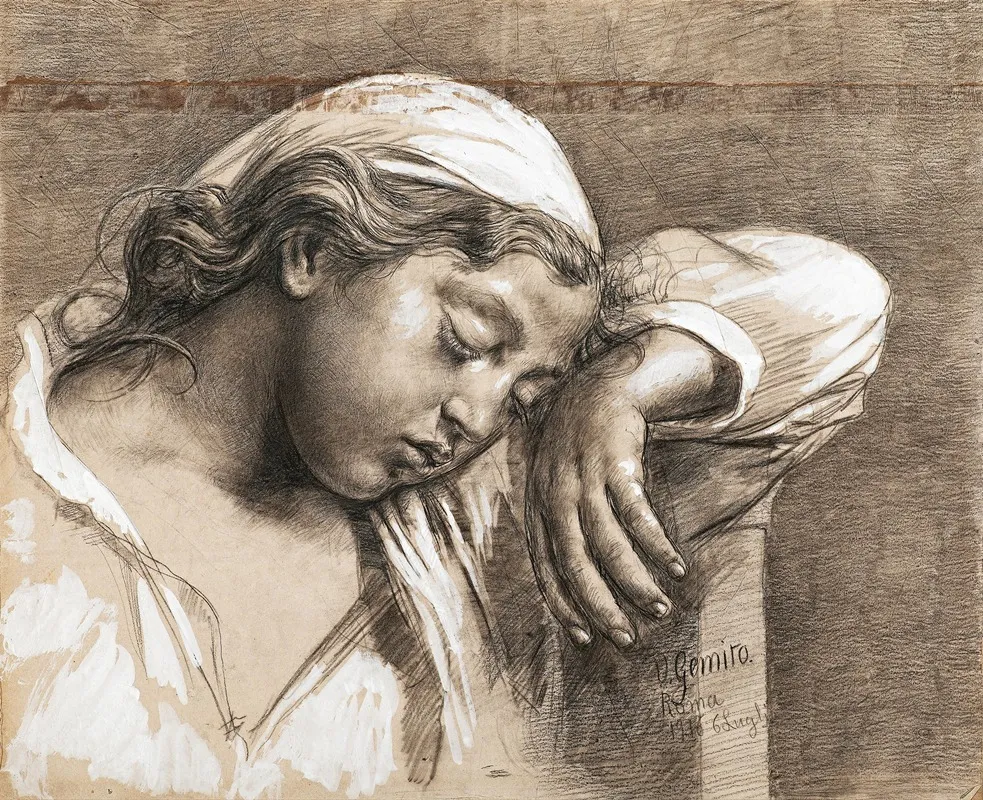 Schlafendes Madchen 2