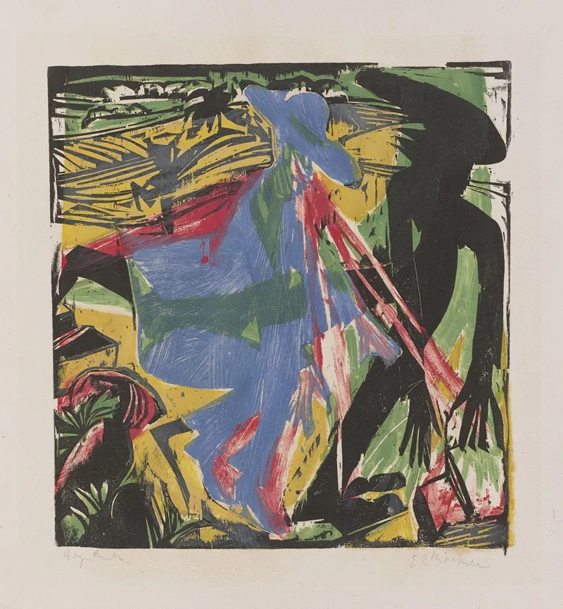 Schlemihls Encounter With The Shadow From The Woodcut Series Schlemihl