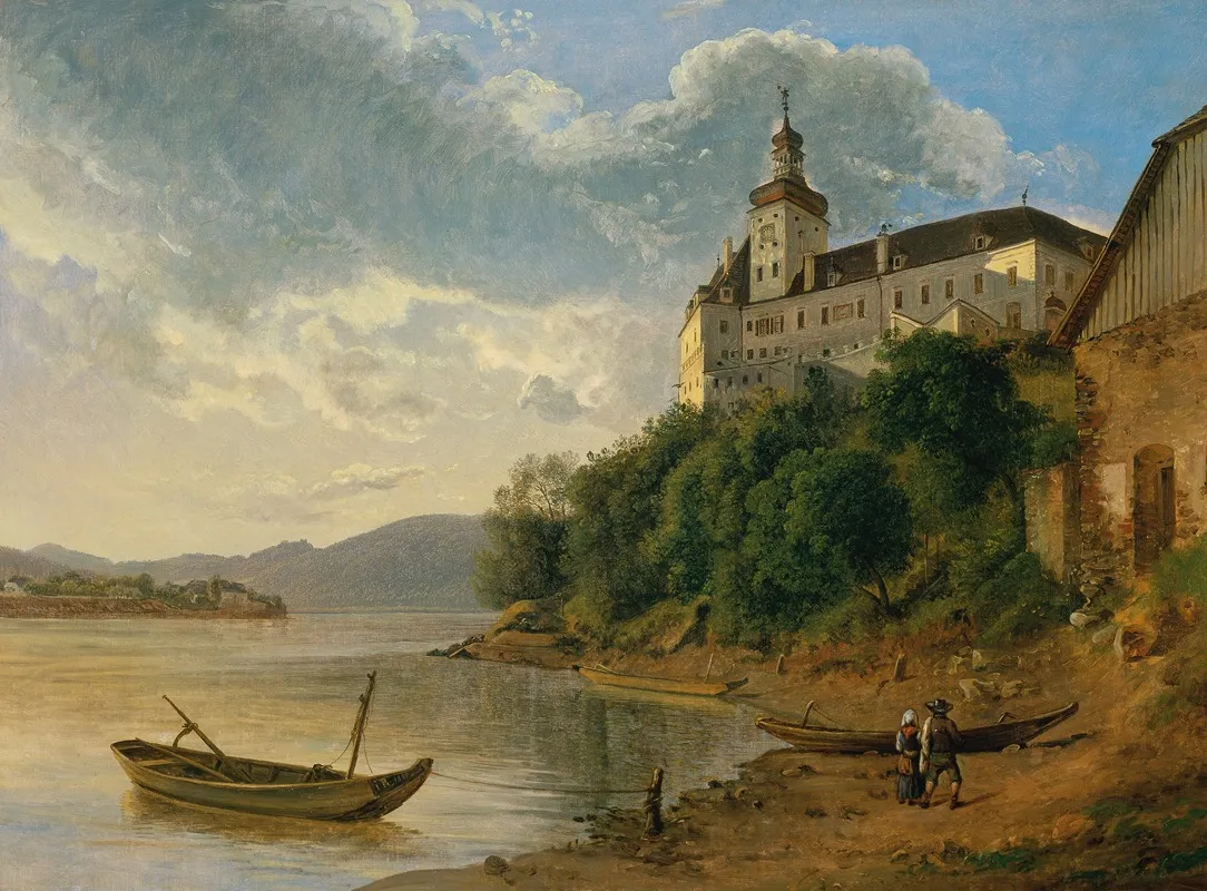 Schloss Persenbeug 2 by Joseph Rebell - Canvas Print