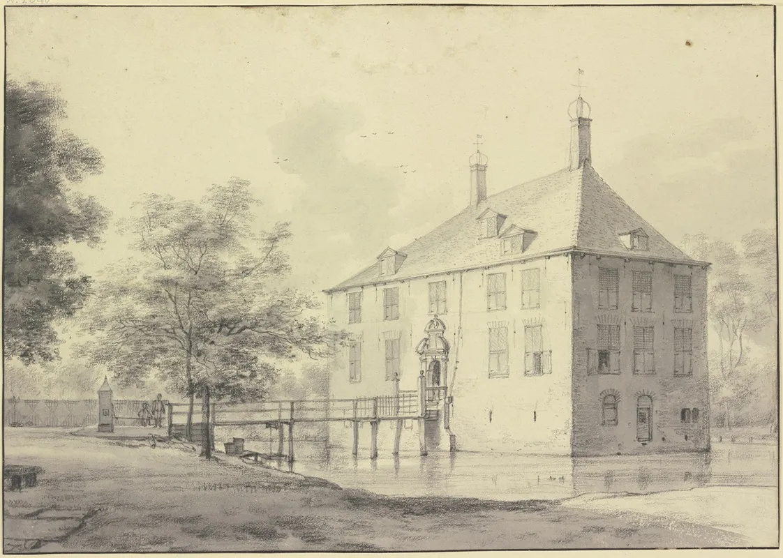 Schloss Poelenburg Bei Heemskerk by Roelant Roghman - Canvas Print