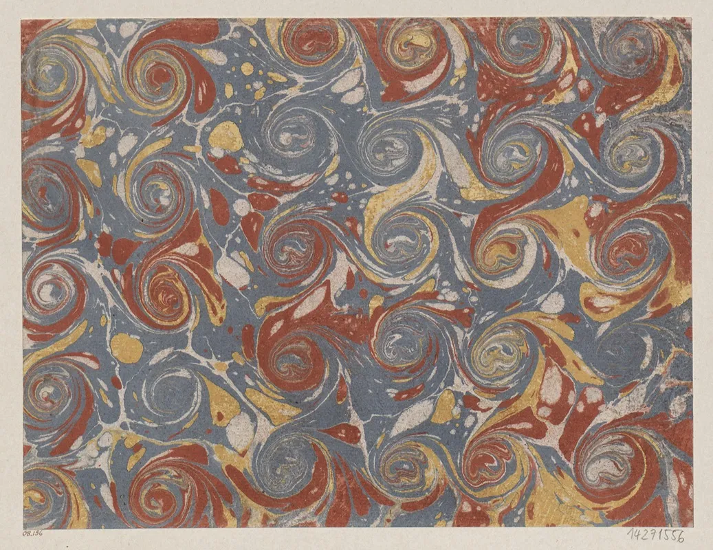 Schneckenmarmorpapier 5