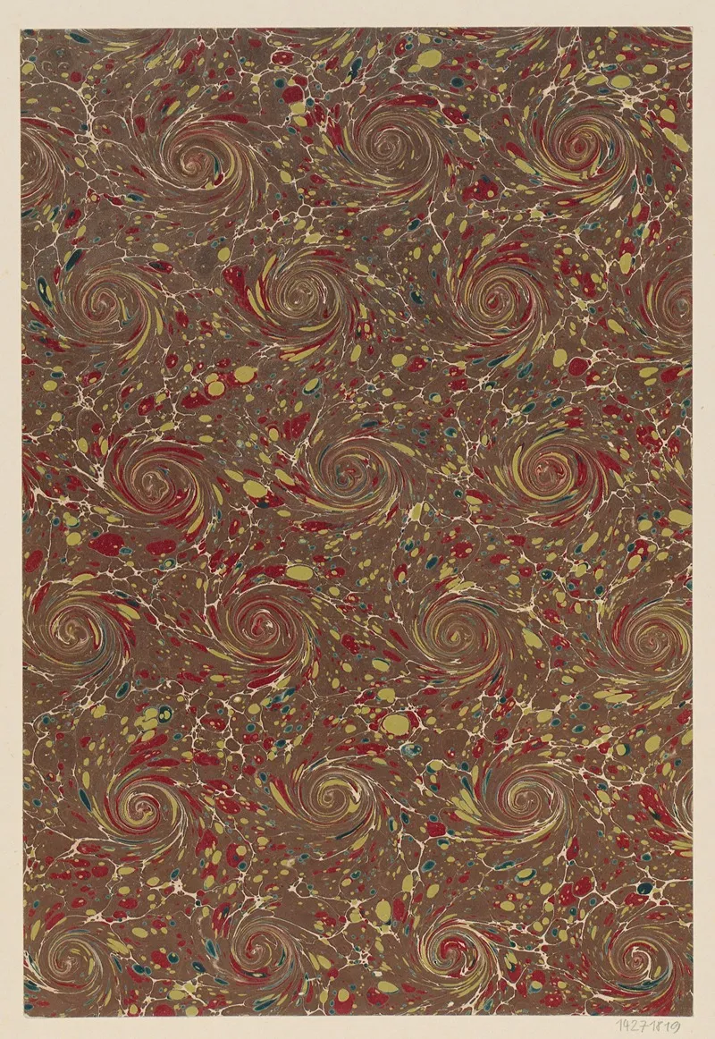 Schneckenmarmorpapier