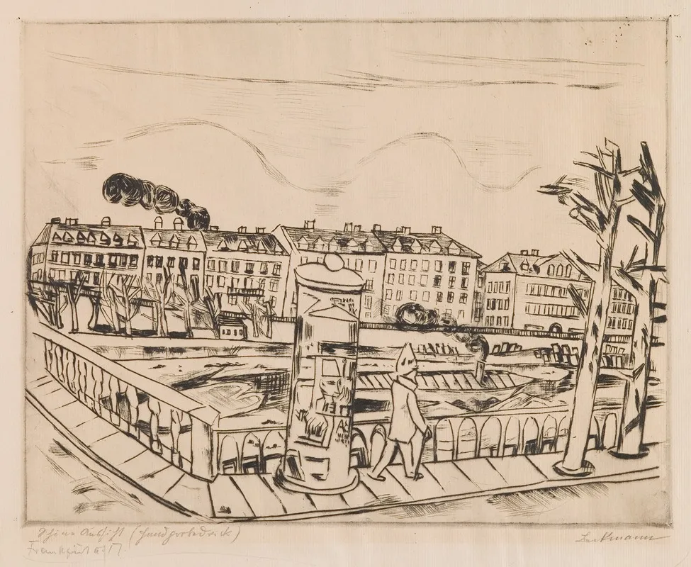 Schone Aussicht Winter Landscape by Max Beckmann - Canvas Print