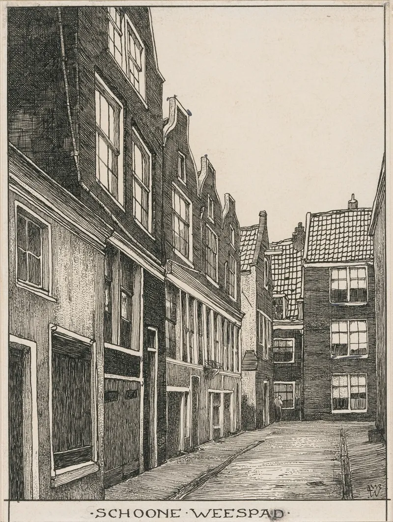 Schoone Weespad Te Amsterdam by Willem Wenckebach - Canvas Print