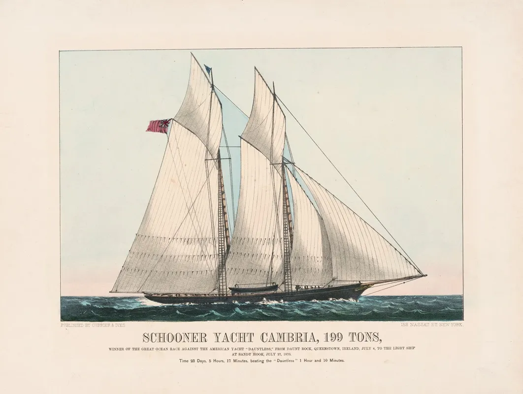Schooner Yacht Cambria 199 Tons